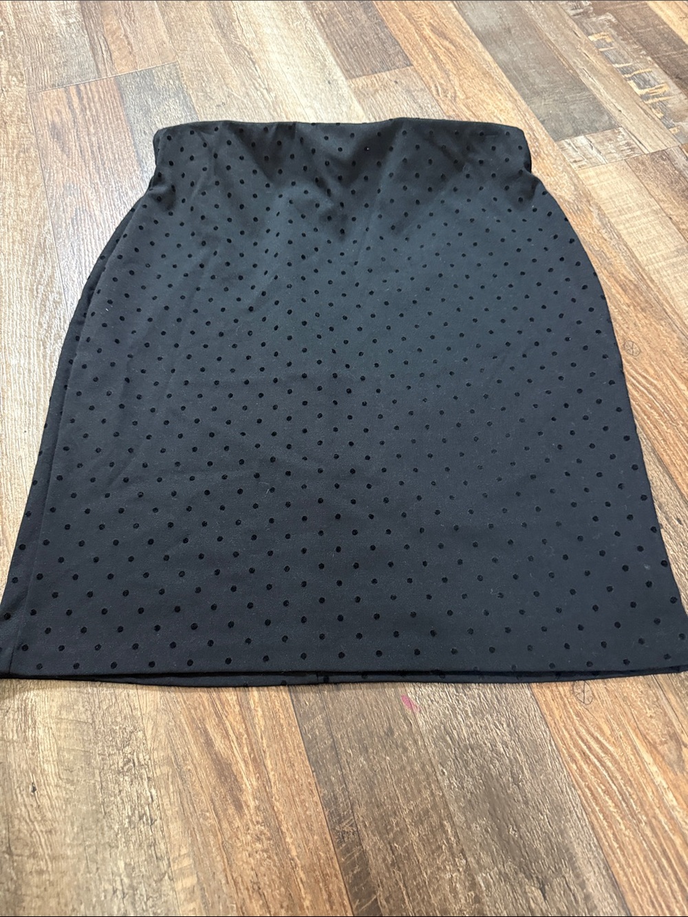 Black Polka Dot Pencil Skirt - Classic Women's Skirt
